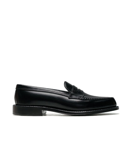 Alden Penny Loafer Black Calfskin/Black Alpine Grain G2201