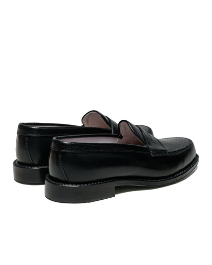 Alden Penny Loafer Black Calfskin/Black Alpine Grain G2201