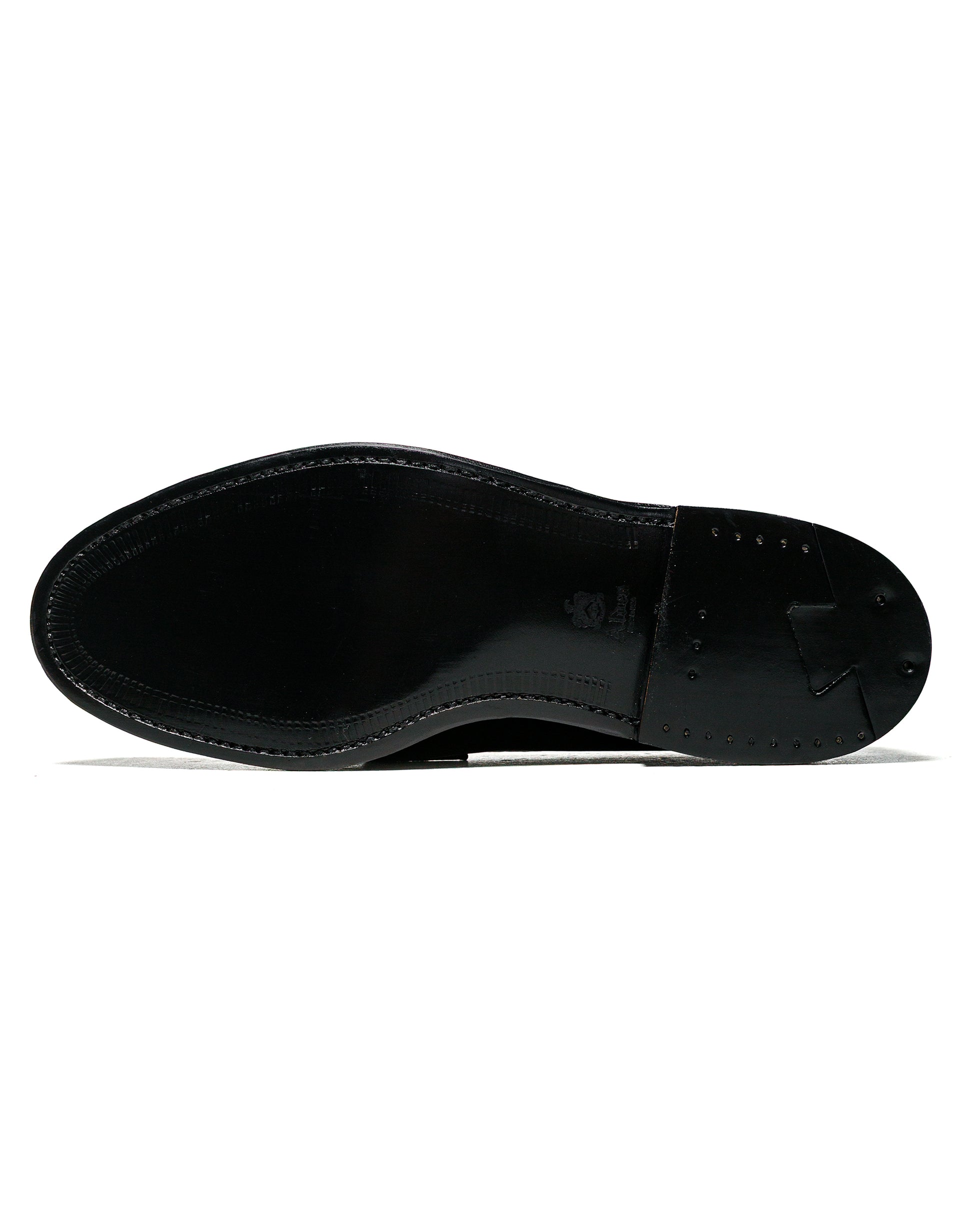 Alden Penny Loafer Black Calfskin/Black Alpine Grain G2201
