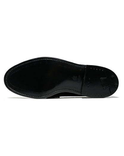 Alden Penny Loafer Black Calfskin/Black Alpine Grain G2201