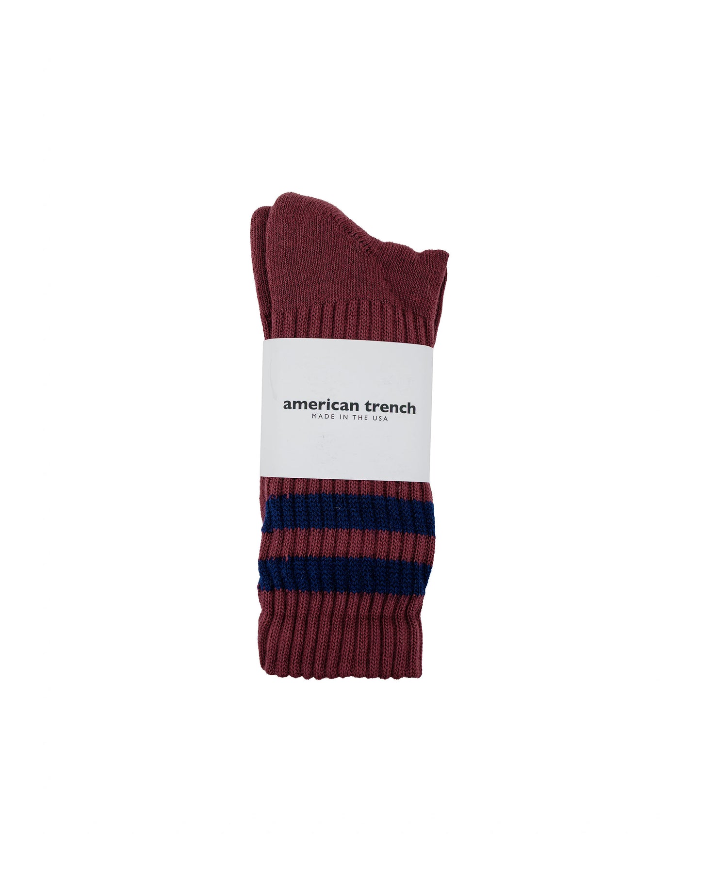 American Trench The Retro Double Stripe Burgundy