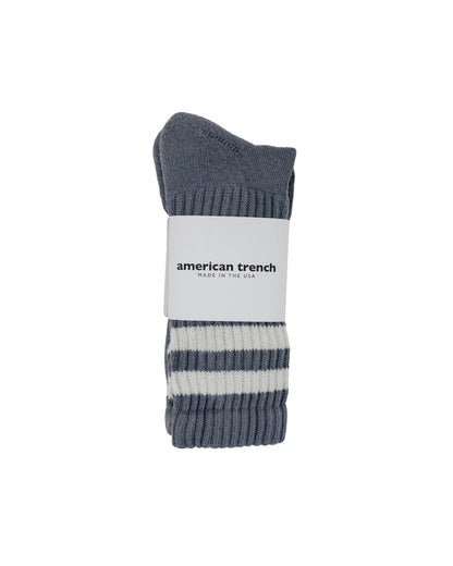 American Trench The Retro Double Stripe Dark Grey