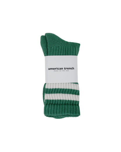 American Trench The Retro Double Stripe Green