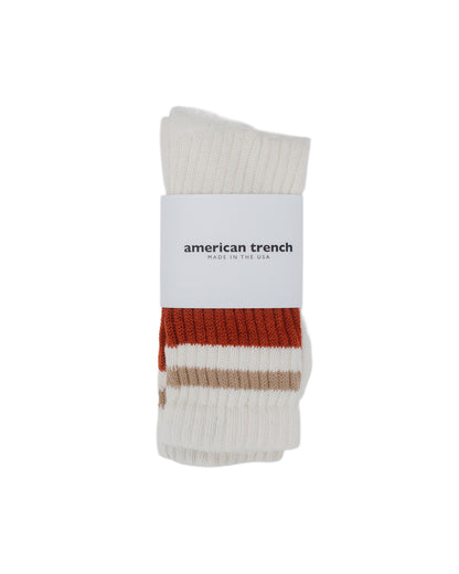 American Trench The Retro Stripe Rust/Sandstone