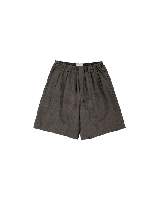 lost & found Amomento Amomento Linen Drawstring Shorts Brown