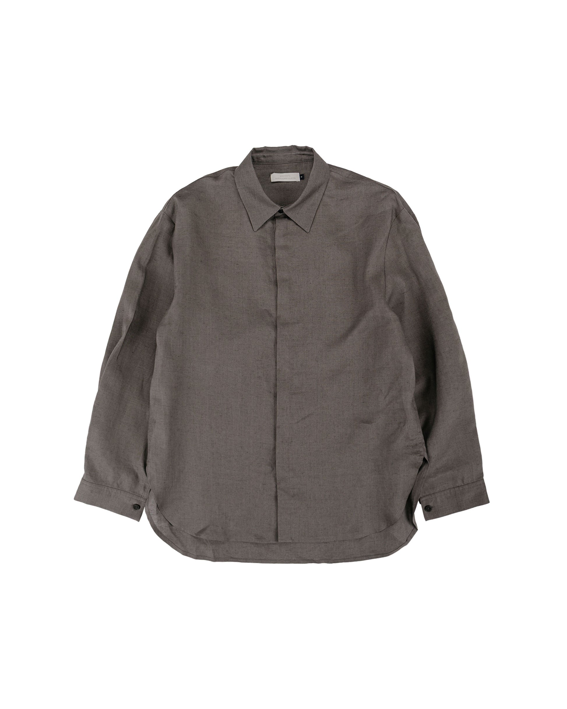 lost & found Amomento Amomento Linen Oversized Shirt Khaki