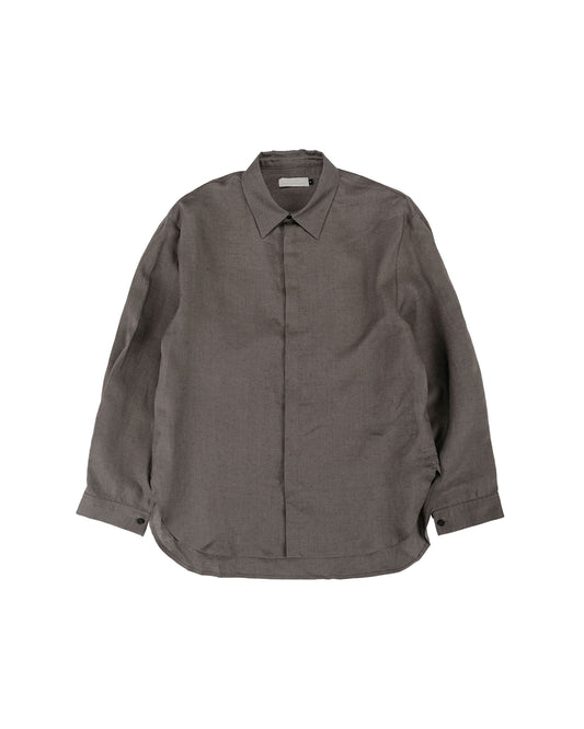 lost & found Amomento Amomento Linen Oversized Shirt Khaki