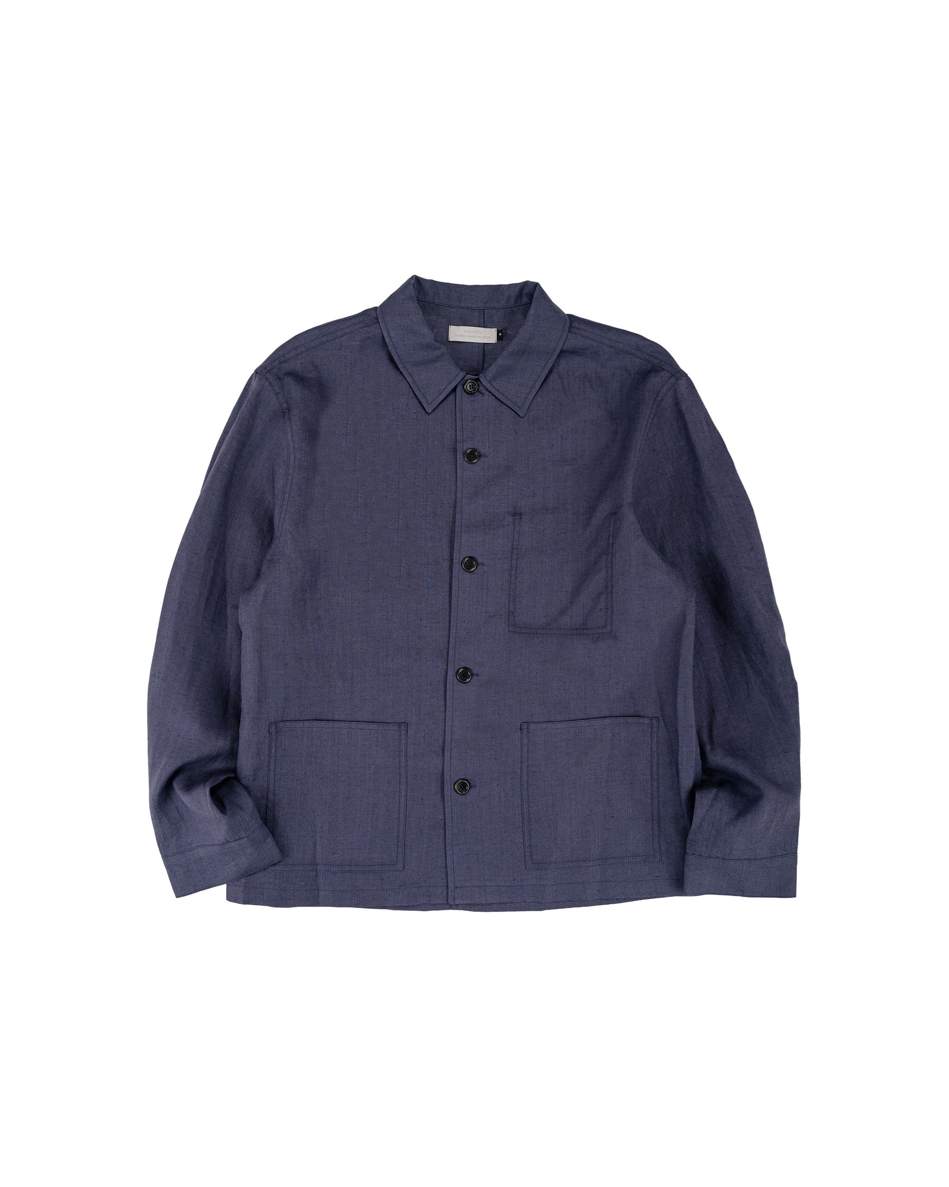 lost & found Amomento Amomento Linen Pocket Jacket Blue