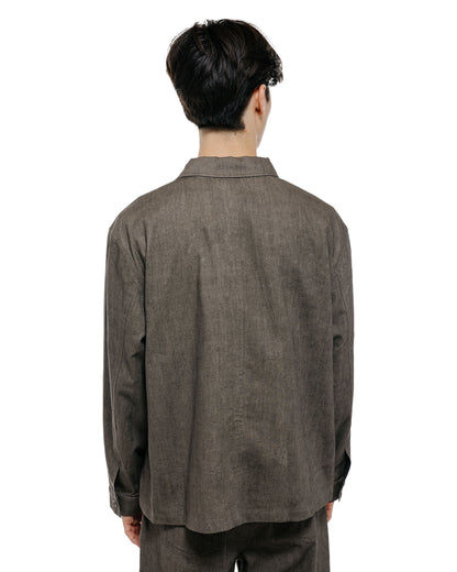 lost & found Amomento Amomento Linen Pocket Jacket Brown