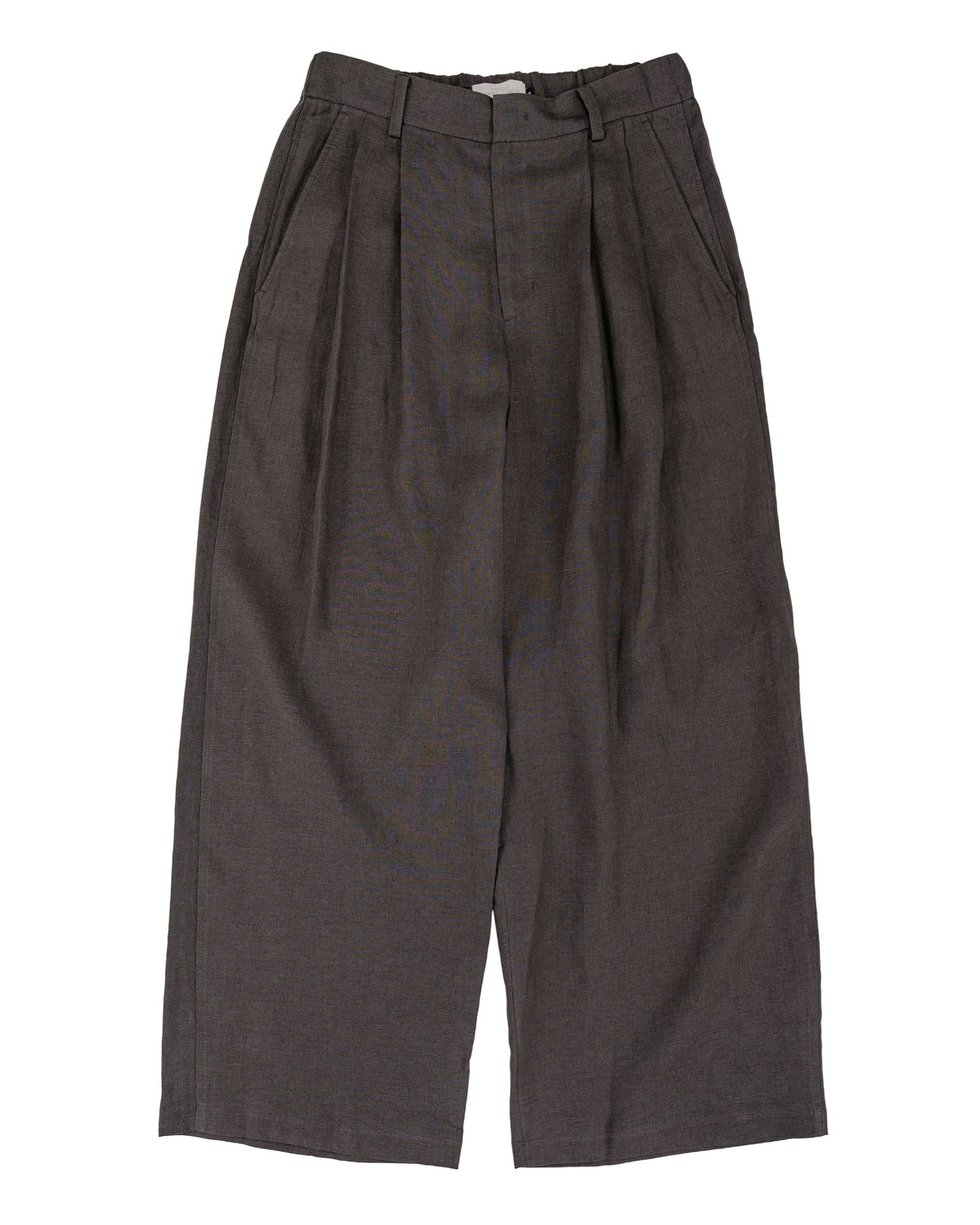 lost & found Amomento Amomento Linen Two Tuck Wide Pants Khaki Grey