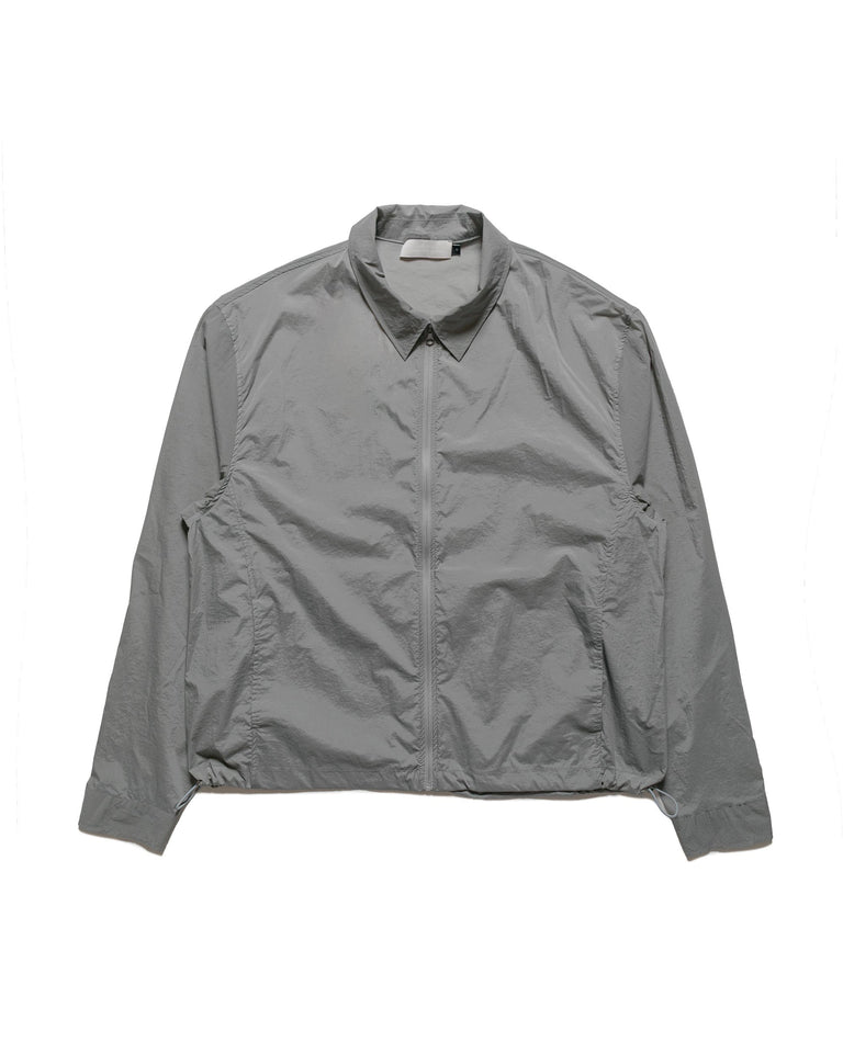 Amomento Sheer Zip Up Shirts Grey