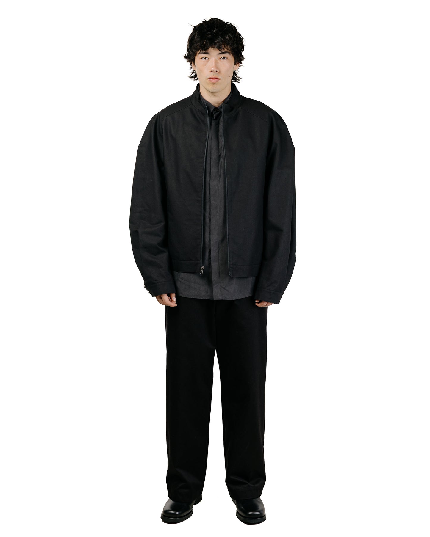 Amomento Cotton Curved Jumper Black