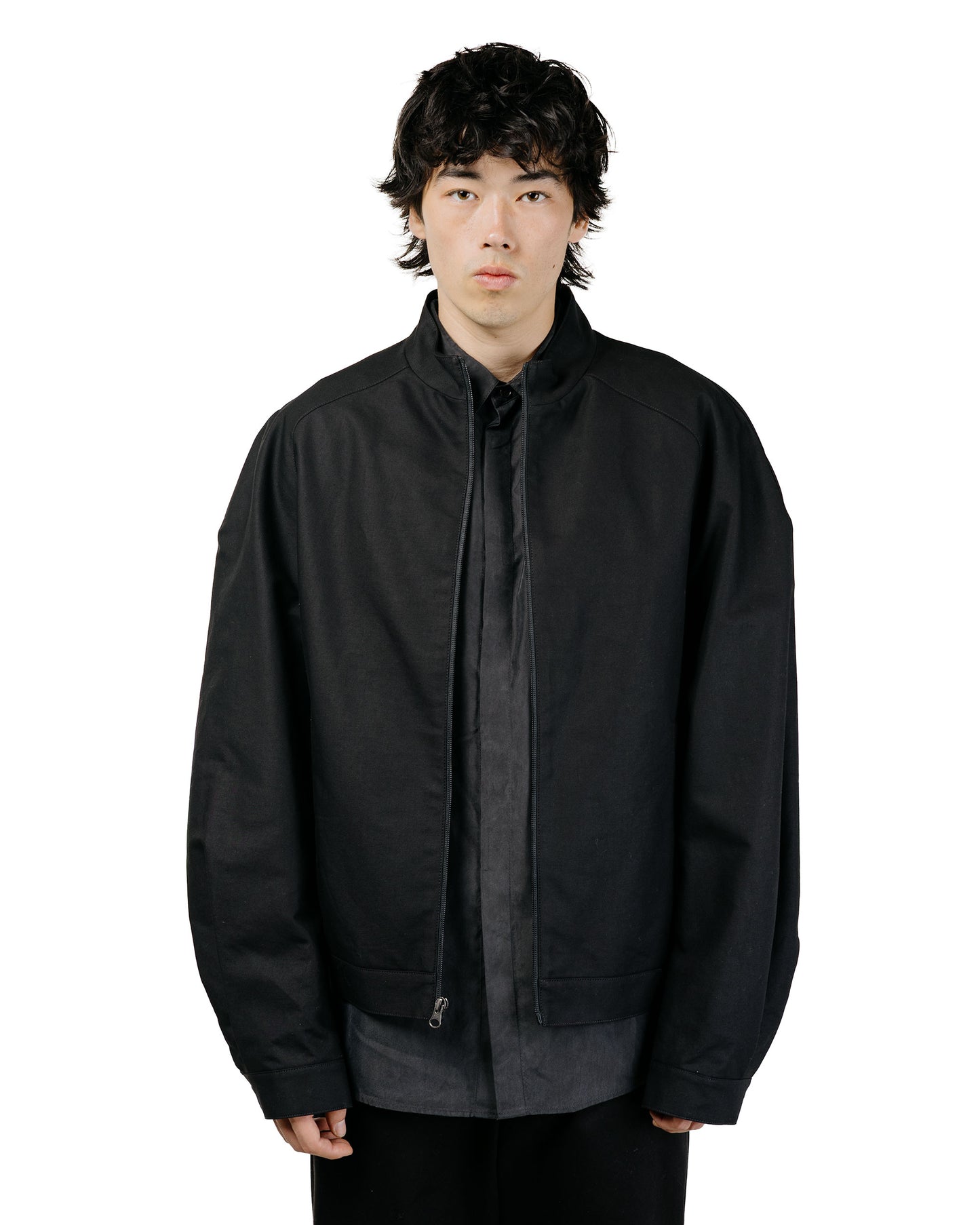 Amomento Cotton Curved Jumper Black