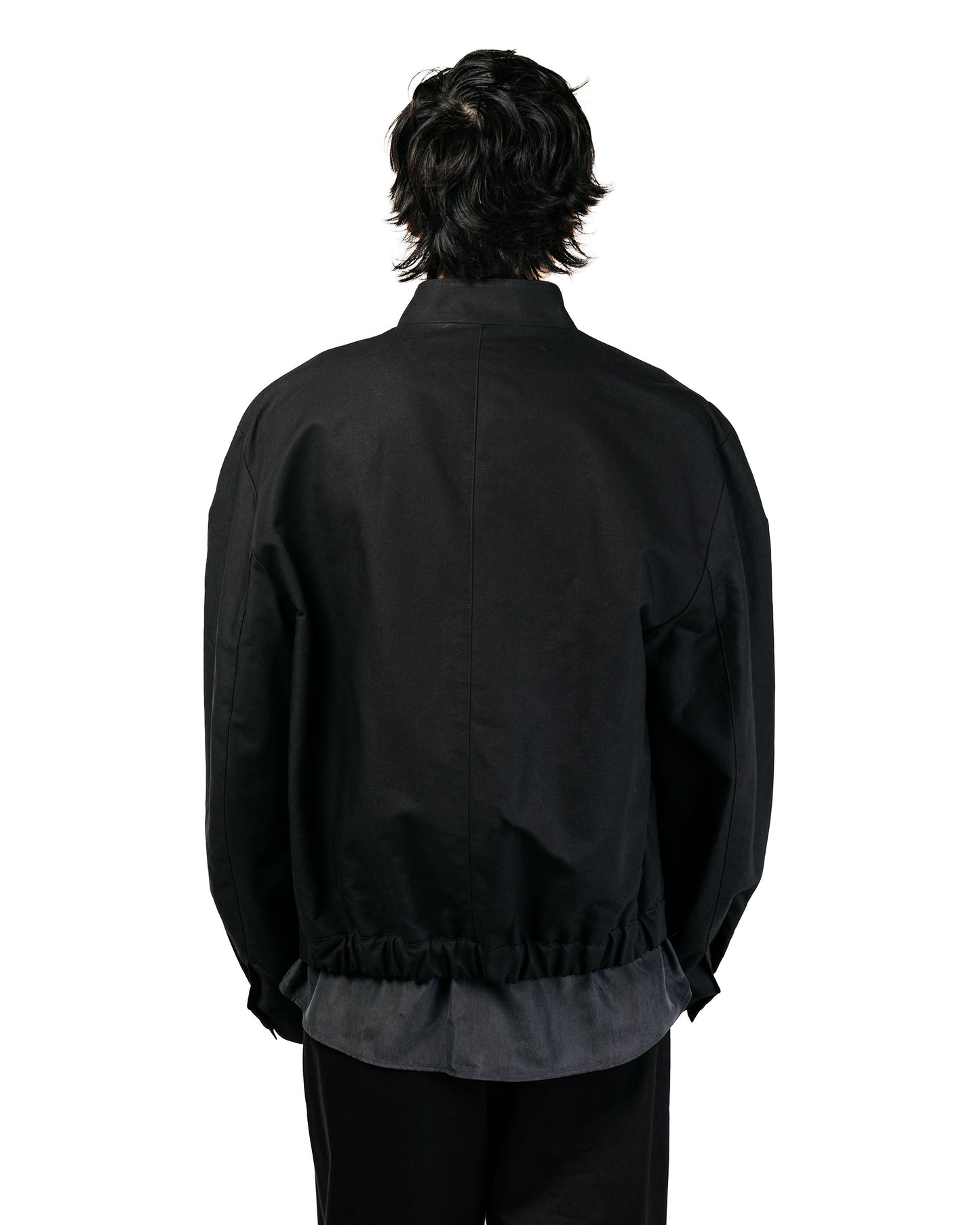 Amomento Cotton Curved Jumper Black