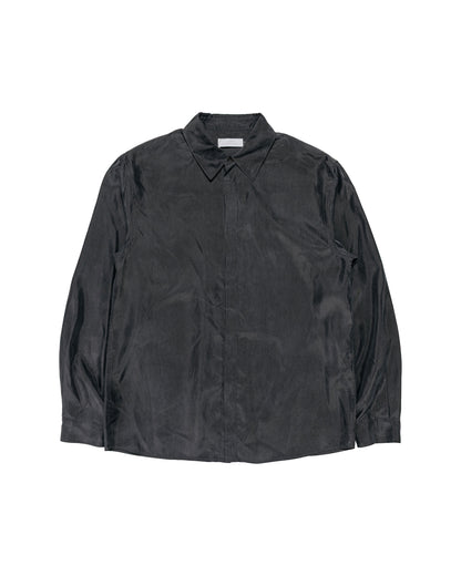 Amomento Cupro Shirt Charcoal