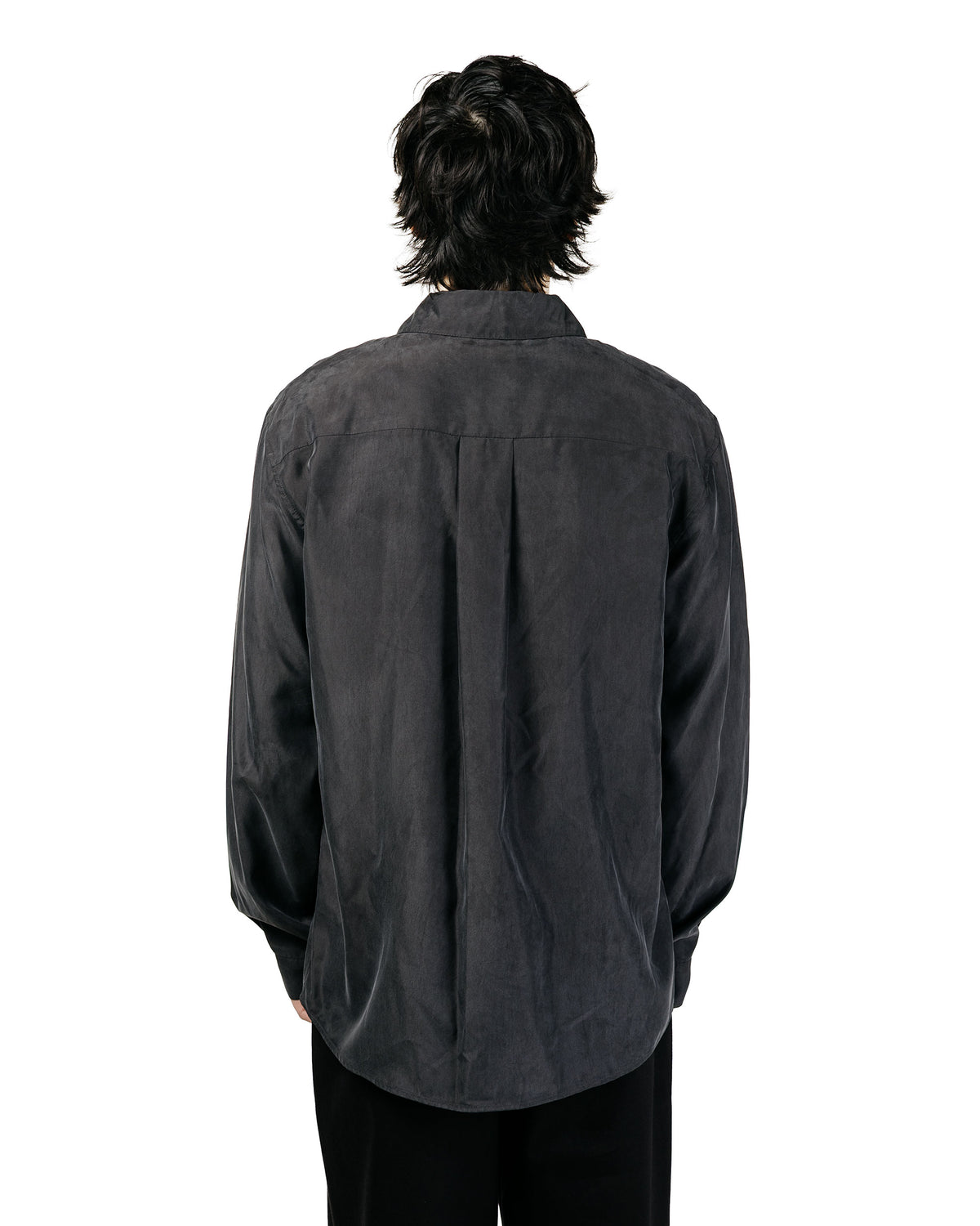 Amomento Cupro Shirt Charcoal