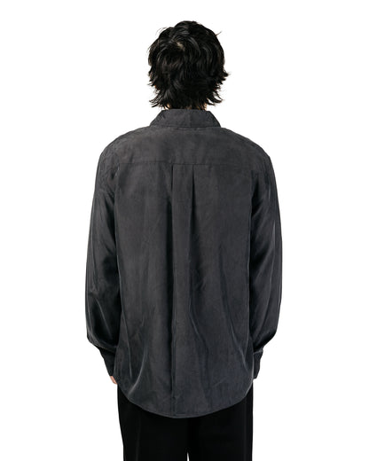 Amomento Cupro Shirt Charcoal