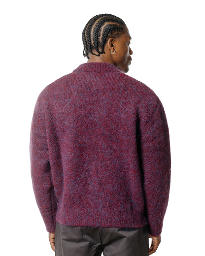 Amomento Hairy Rounded Pullover Burgundy