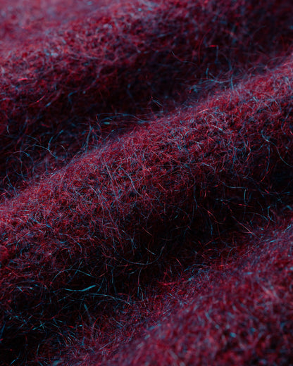 Amomento Hairy Rounded Pullover Burgundy