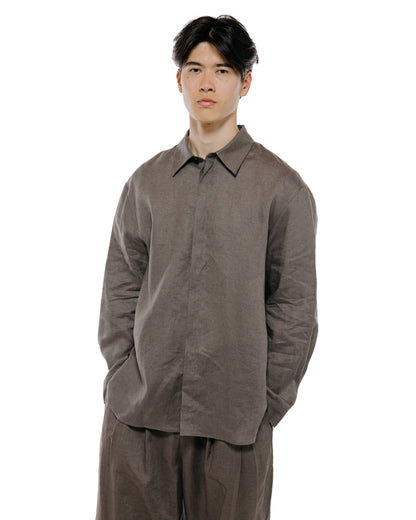lost & found Amomento Amomento Linen Oversized Shirt Khaki