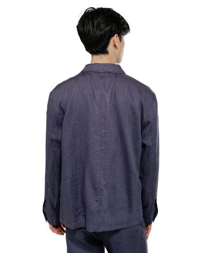 lost & found Amomento Amomento Linen Pocket Jacket Blue