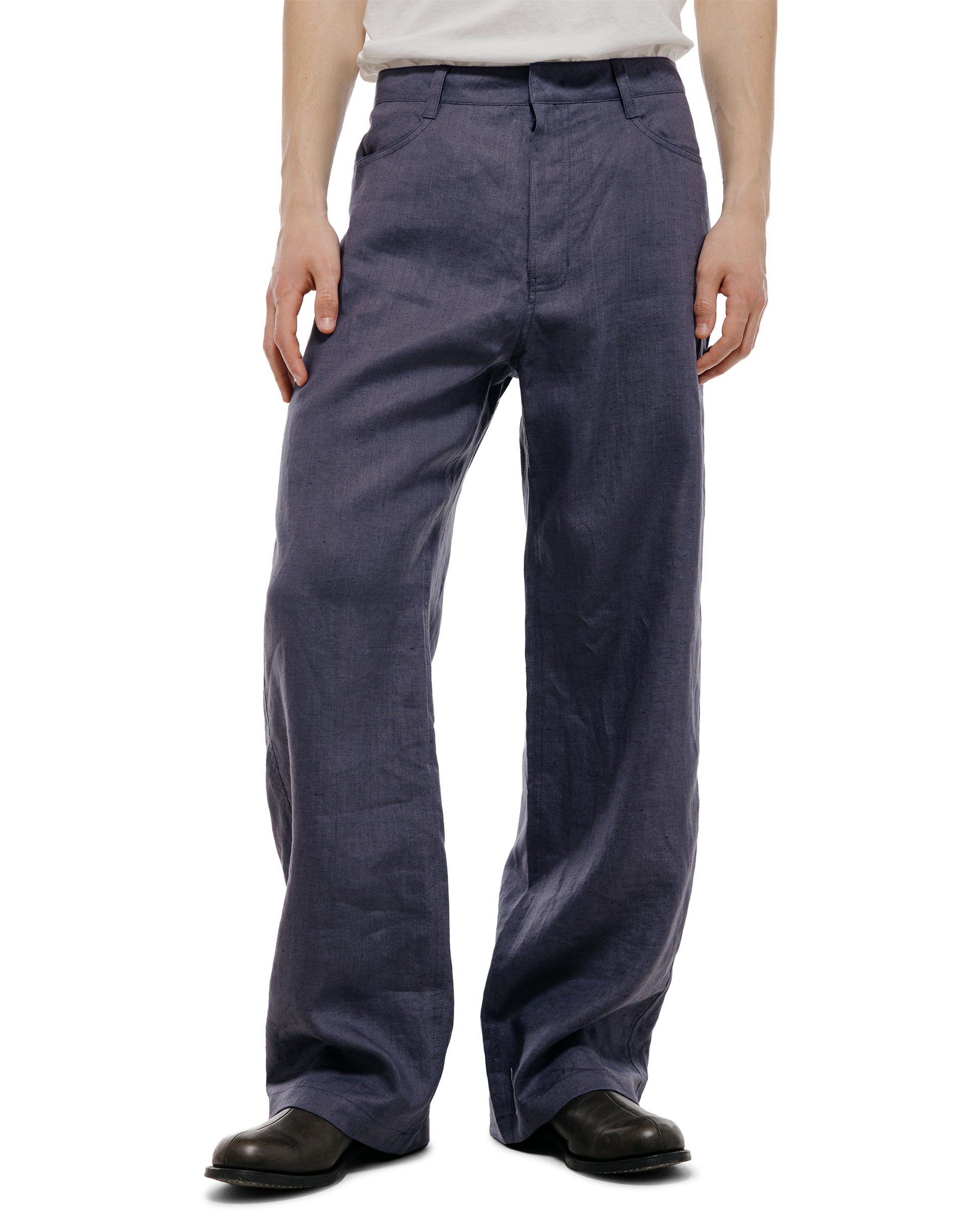 lost & found Amomento Amomento Linen Straight Pants Blue