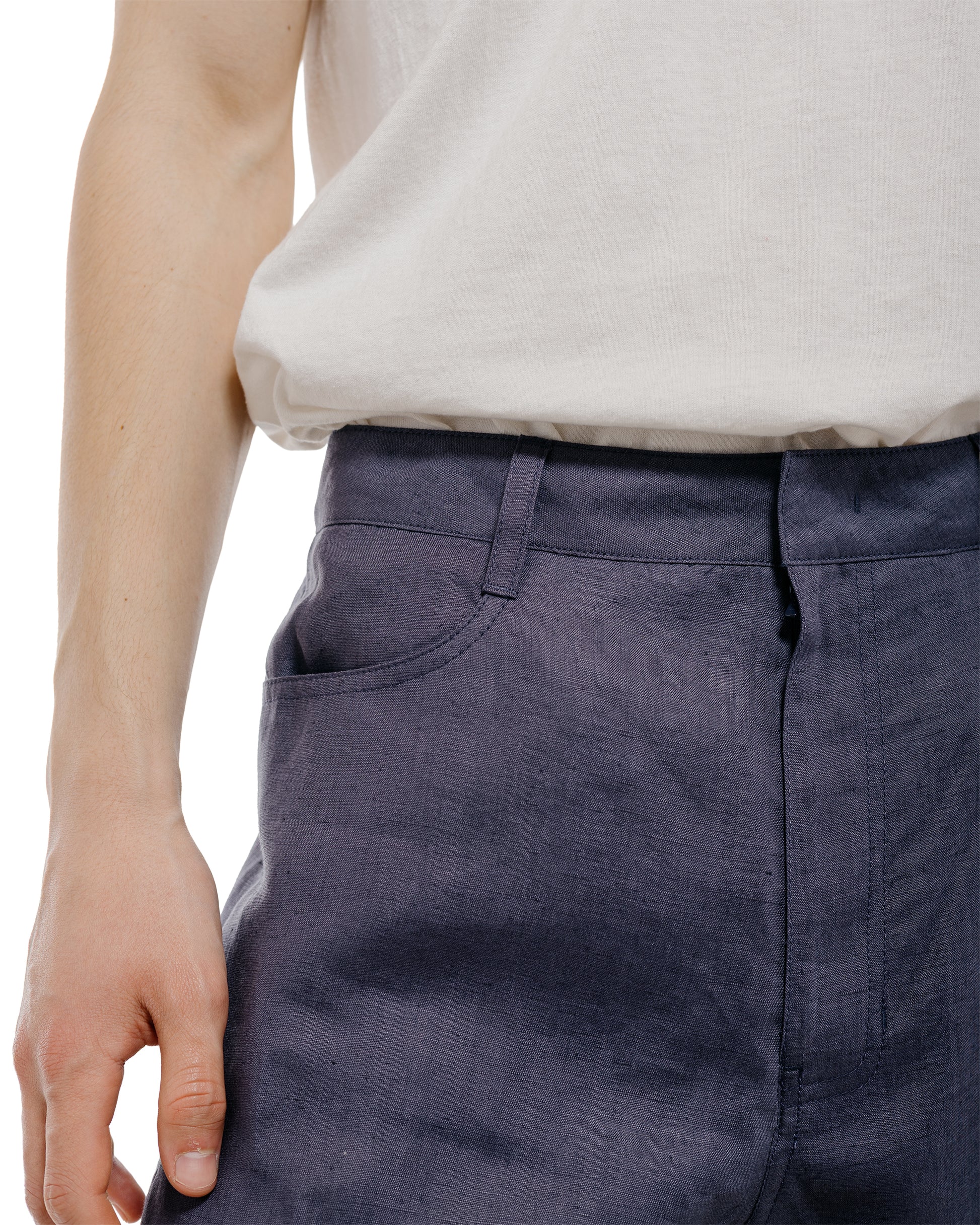 lost & found Amomento Amomento Linen Straight Pants Blue