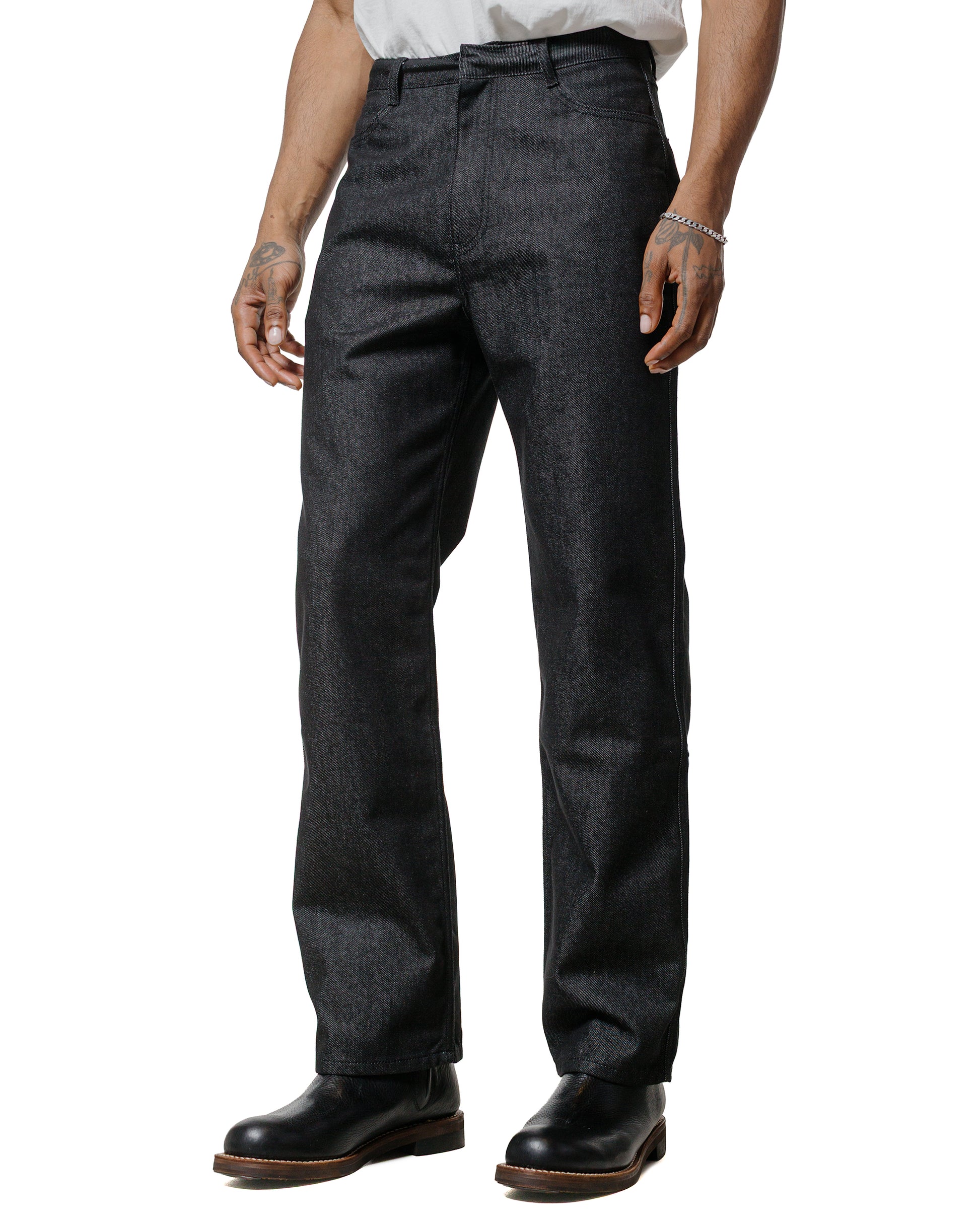 Amomento Men's Color Indigo Denim Black