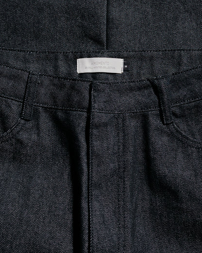 Amomento Men's Color Indigo Denim Black