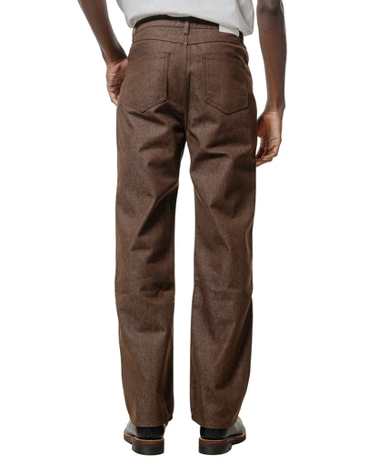 Amomento Men's Color Indigo Denim Brown