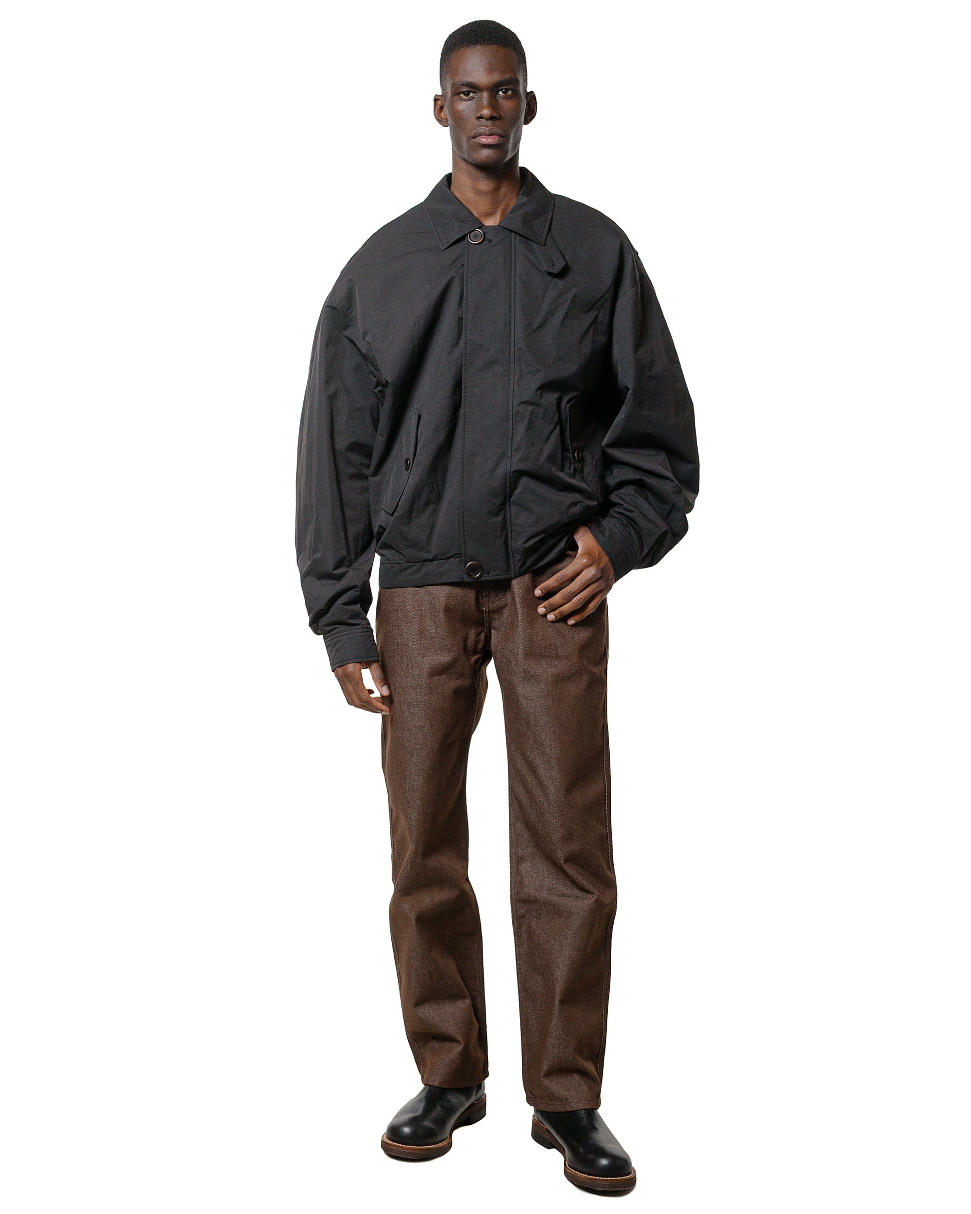 Amomento Men's Color Indigo Denim Brown
