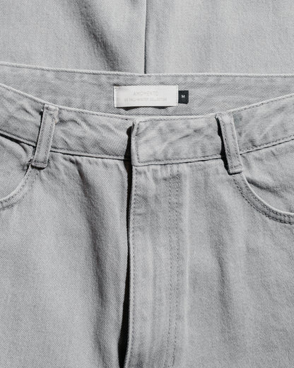 Amomento Men's Color Indigo Denim Grey