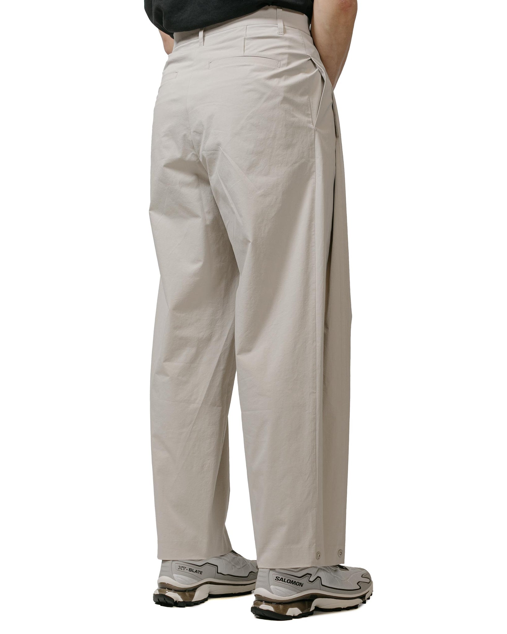 Amomento Mens Snap Garconne Pants Light Grey model back