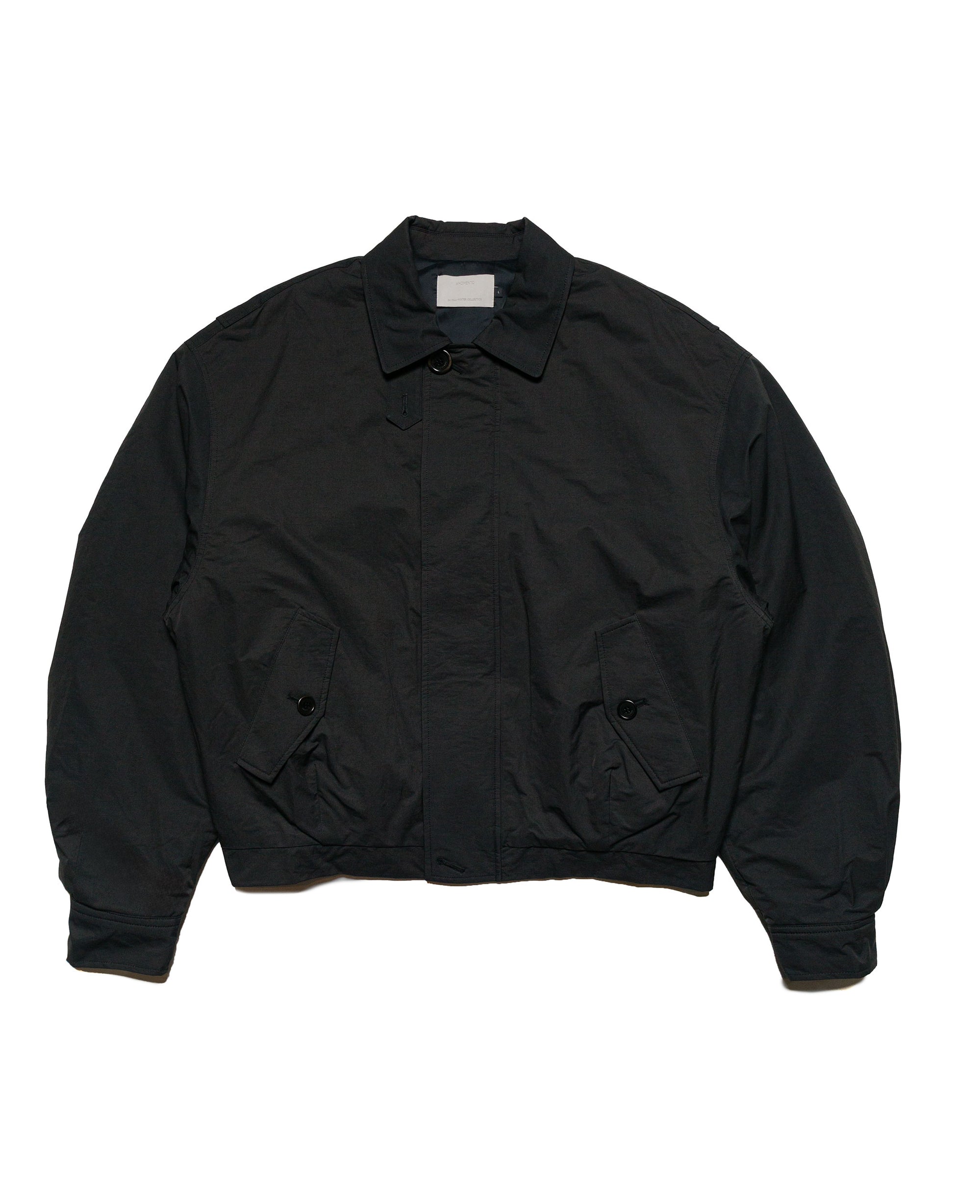 Amomento Padded Cotton Nylon Jumper Black