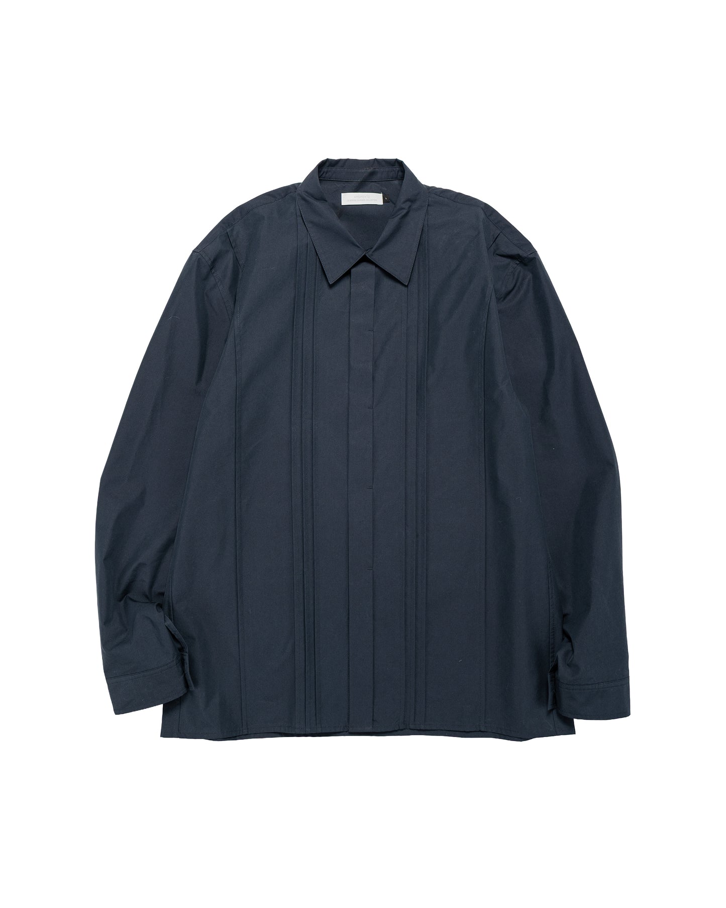 Amomento Pleated Shirt Navy
