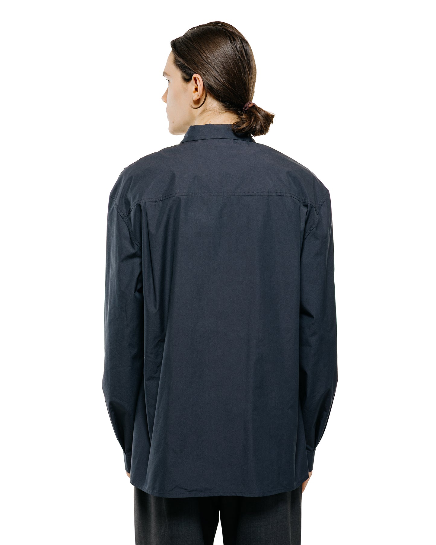 Amomento Pleated Shirt Navy