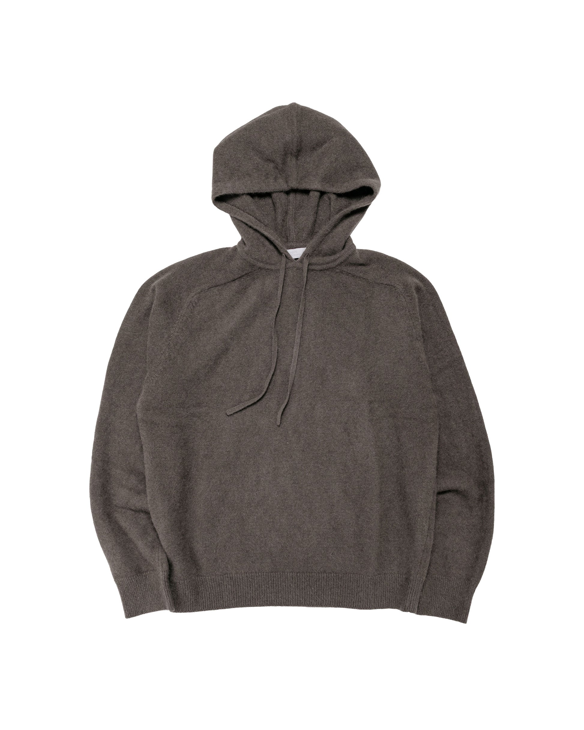 Amomento Racoon Hoodie Knit Brown