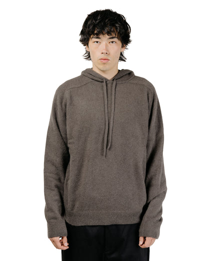 Amomento Racoon Hoodie Knit Brown