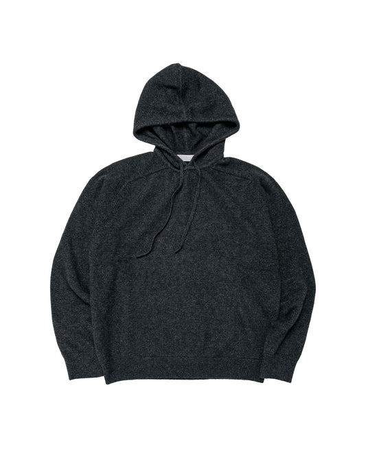 Amomento Racoon Hoodie Knit Charcoal