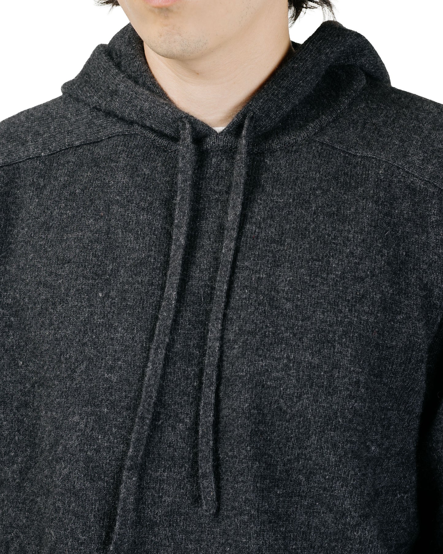 Amomento Racoon Hoodie Knit Charcoal