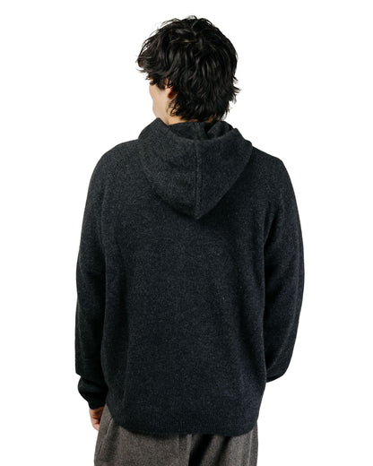 Amomento Racoon Hoodie Knit Charcoal