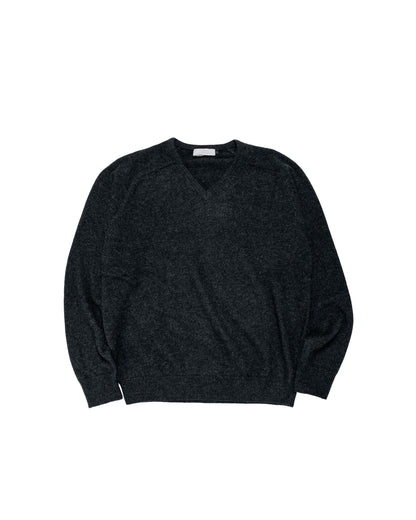 Amomento Racoon V-Neck Knit Charcoal