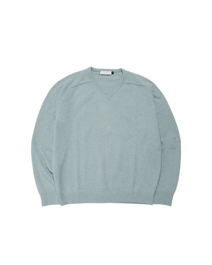 Amomento Racoon V-Neck Knit Mint