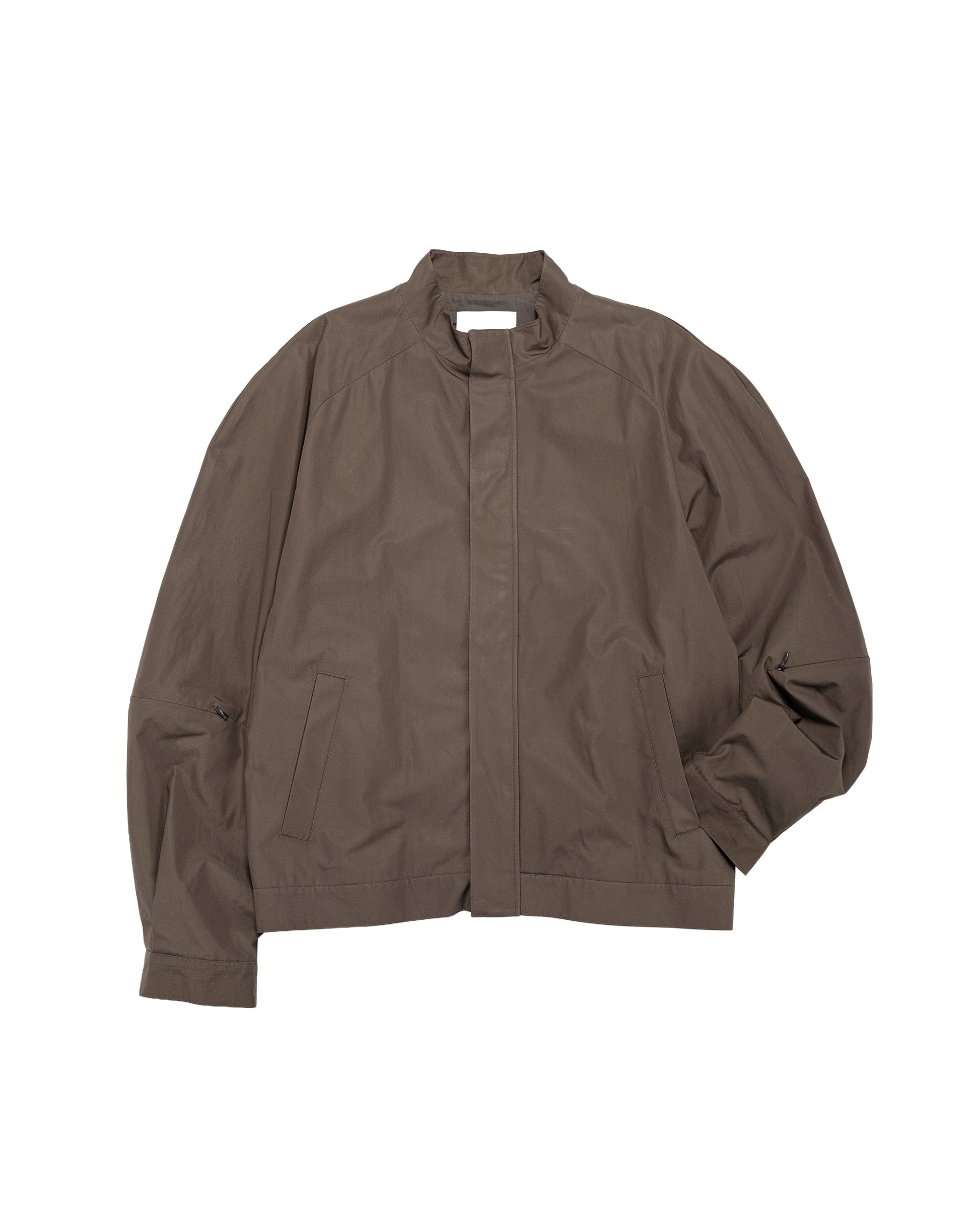 Amomento Raglan Cotton Zip Jumper Brown