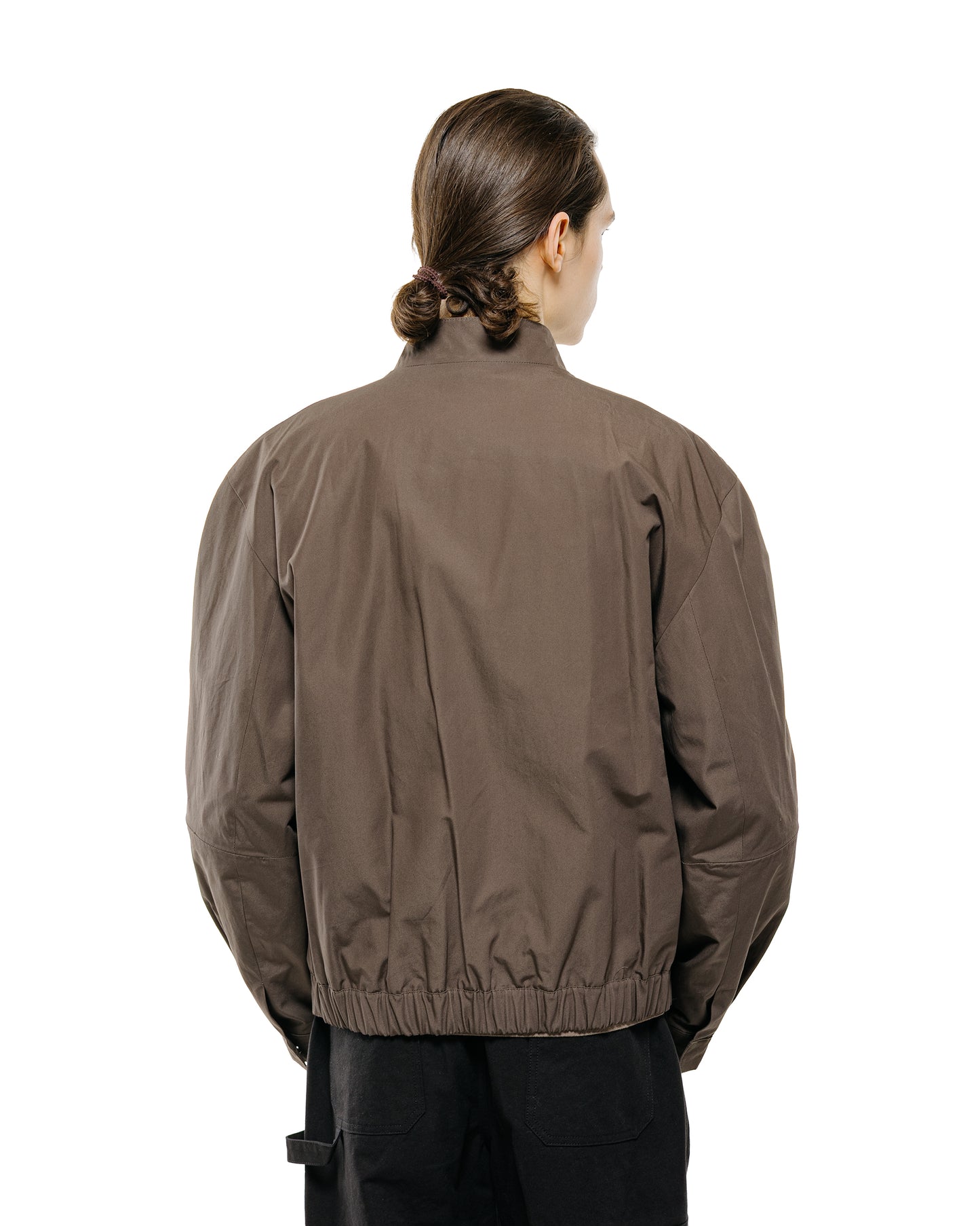 Amomento Raglan Cotton Zip Jumper Brown