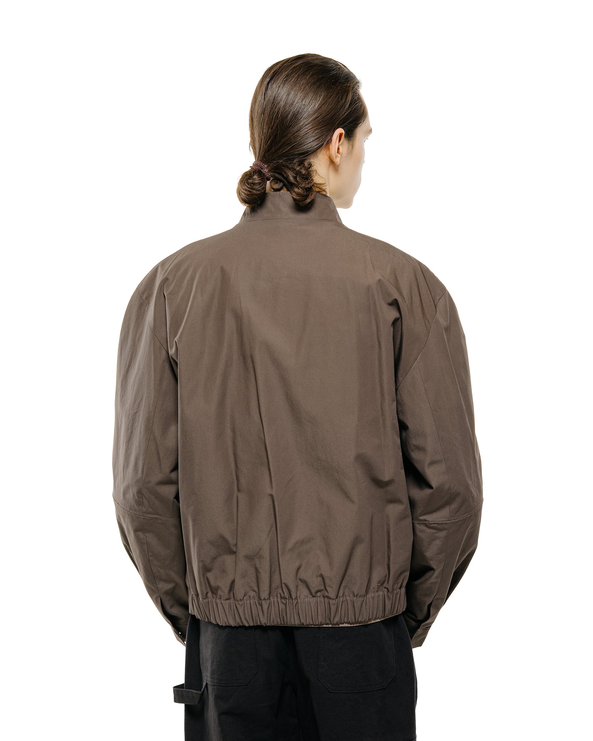 Amomento Raglan Cotton Zip Jumper Brown