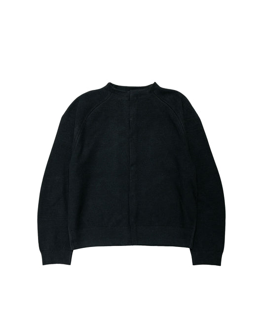 Amomento Rounded Sleeve Cardigan Black