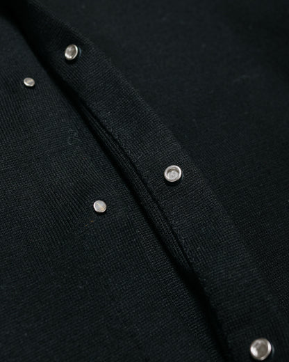 Amomento Rounded Sleeve Cardigan Black