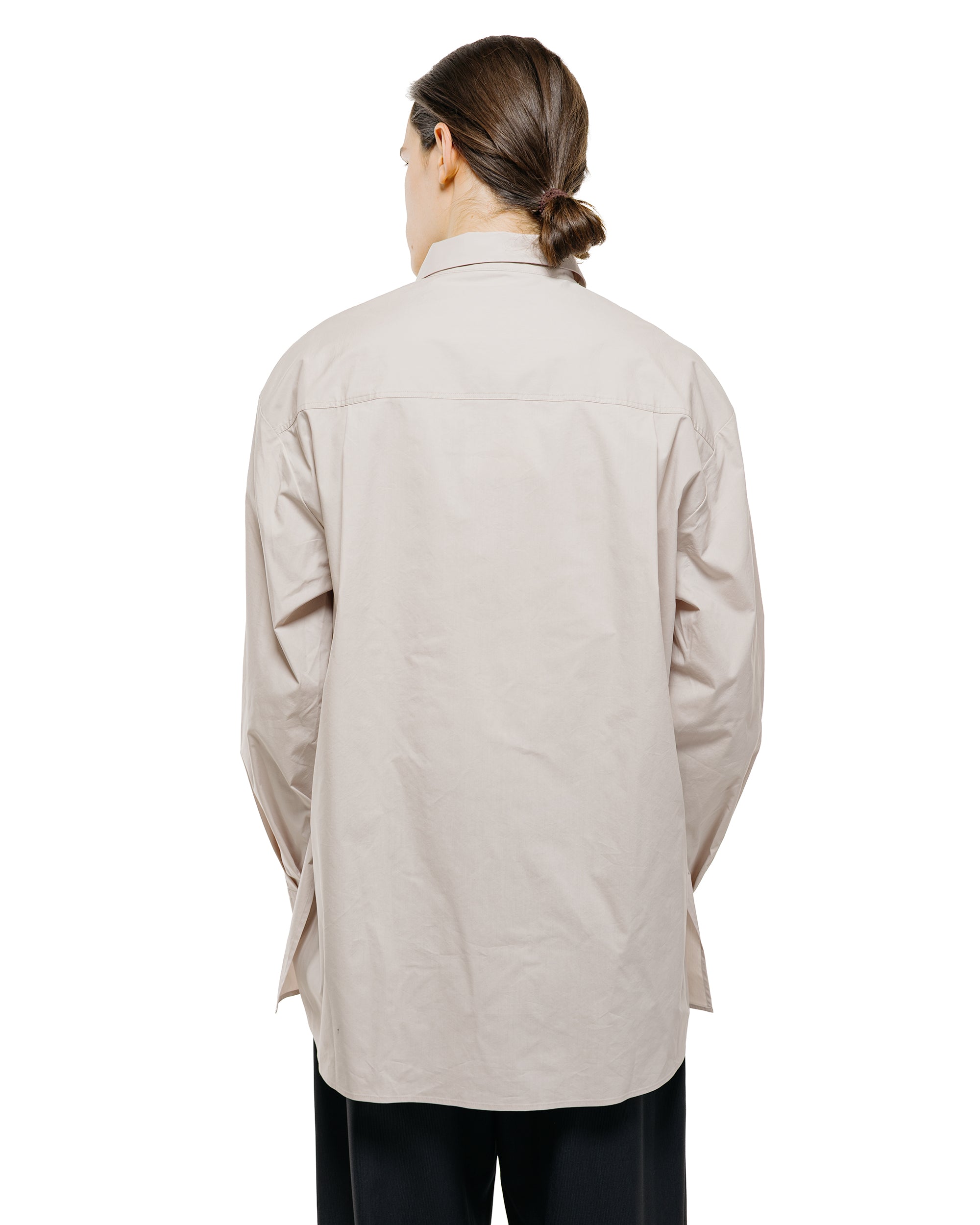 AMOMENTOアモーメント 2025SS SQUARE POCKET OVERSIZED SHIRTSスクエアポケット オーバーサイズシャツ【L】【MSHA80698】 アモーメント スクエアポケットオーバーサイズドシャツ ベージュ