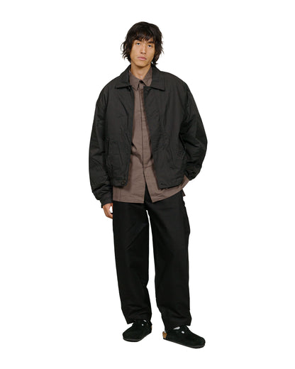 Amomento Square Pocket Oversized Shirts Brown model full